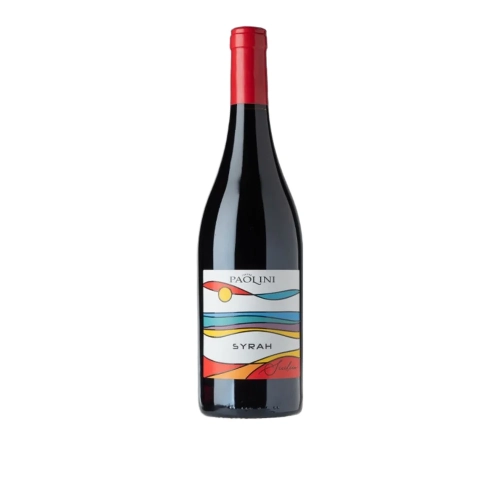 Wino czerwone wytrawne Syrah Sicilien DOC Sicilia Paolini 750ml - widok szczegółowy 2