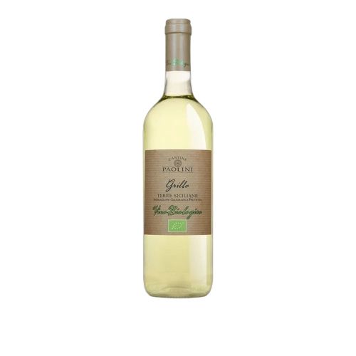 Wino wytrawne białe GRILLO BIOLOGICO DOC Paolini 750ml - widok szczegółowy 2