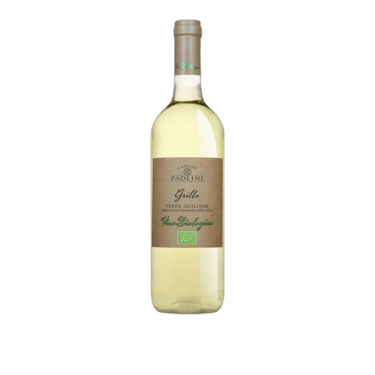 Wino wytrawne białe GRILLO BIOLOGICO DOC Paolini 750ml - widok szczegółowy 2
