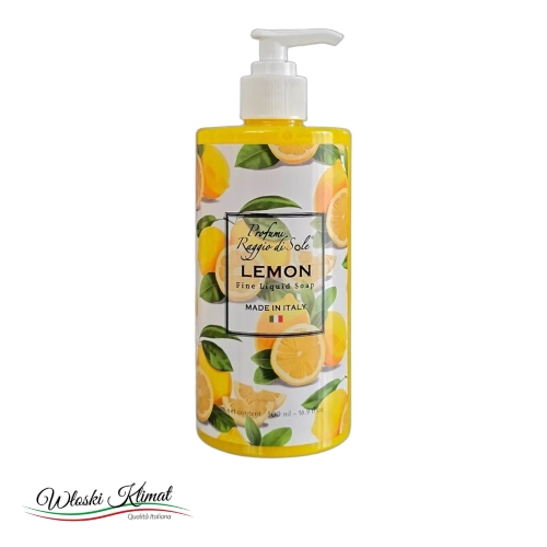 Mydło w płynie Cytryna Lemon Raggio di Sole 500ml - widok z przodu / opakowanie