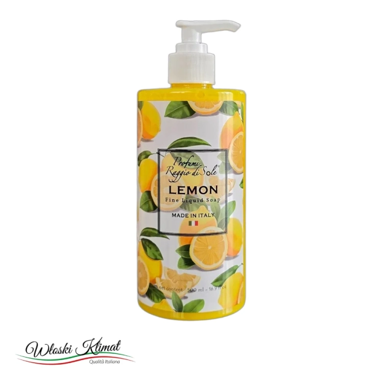 Mydło w płynie Cytryna Lemon Raggio di Sole 500ml - widok z przodu / opakowanie