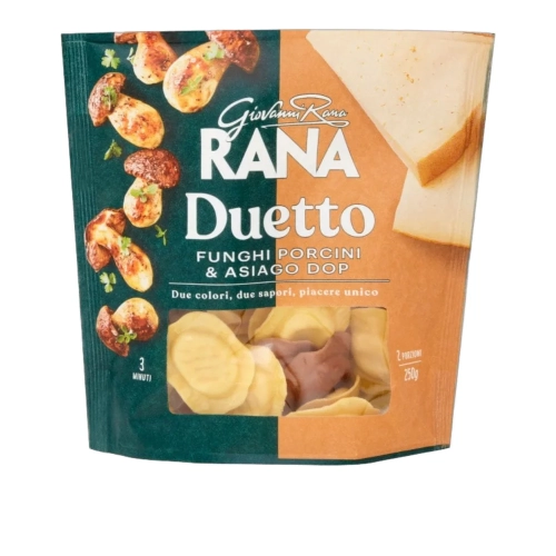 Pierożki o smaku Prawdziwków i Sera Asiago Ravioli Duetto Porcini Asiago Giovanni RANA 250g - widok szczegółowy 2