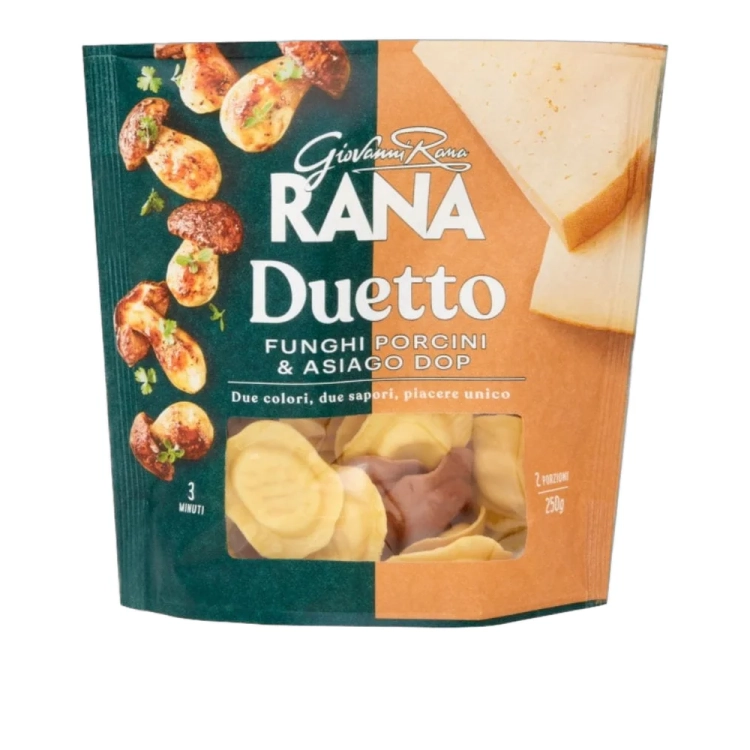 Pierożki o smaku Prawdziwków i Sera Asiago Ravioli Duetto Porcini Asiago Giovanni RANA 250g - widok szczegółowy 2