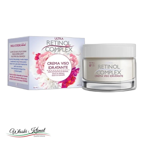 Krem do twarzy nawilżający Idratante Peonia Argan Retinol Complex 50ml - widok z przodu / opakowanie