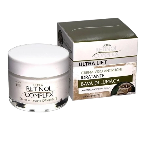 Krem do twarzy przeciwzmarszczkowy, nawilżający ze śluzem ślimaka RETINOL COMPLEX 50ml - widok szczegółowy 2