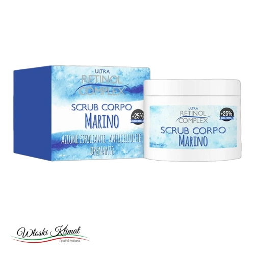 Peeling do ciała antycelluitowy Body Scrub Marino Retinol Complex 250ml - widok z przodu / opakowanie
