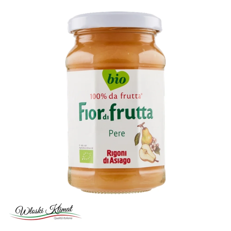Konfitura z gruszek BIO Pere RIGONI 250g - widok z przodu / opakowanie