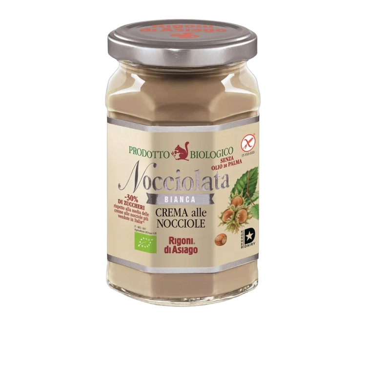 Krem orzechowy Nocciolata Rigoni di Asiago BIANCA BIO 250 g - widok szczegółowy 2
