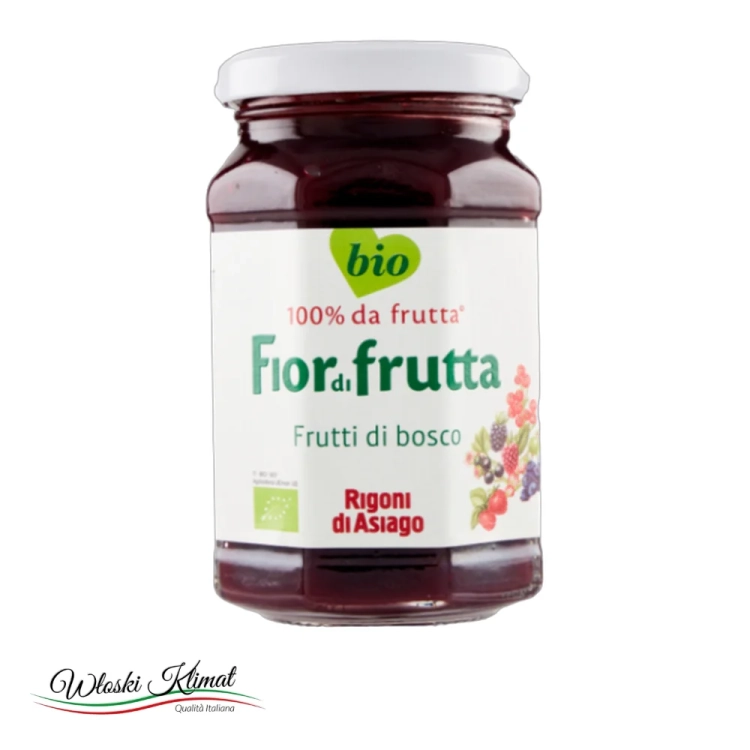 Konfitura Owoce leśne  Frutti di bosco BIO Rigoni di Asiago 250 g - widok z przodu / opakowanie