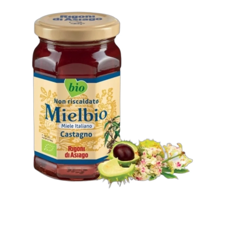 Miód naturalny z Kasztanów Jadalnych Melbio Castagne BIO  Rigoni di Asiago 300g - widok szczegółowy 2