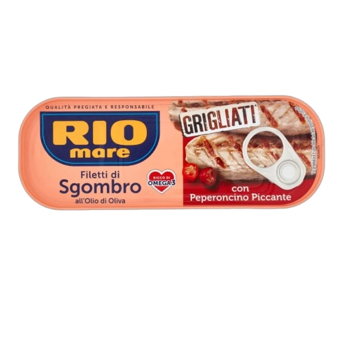 Makrela grillowana w oliwie z oliwek z Peperoncino Sgombro RIO MARE 120g - widok szczegółowy 2