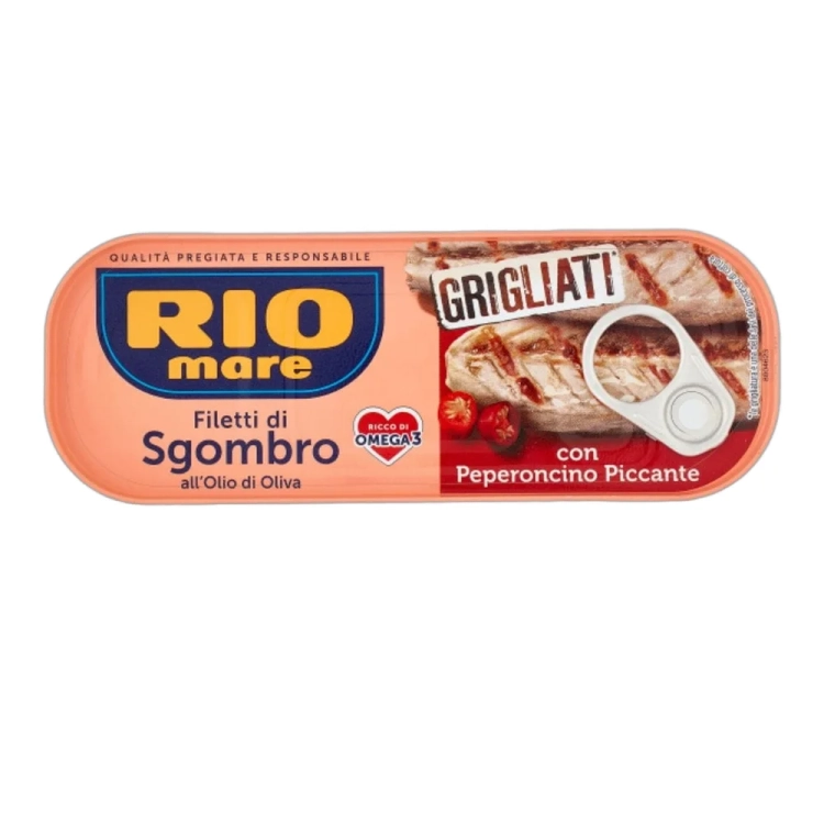 Makrela grillowana w oliwie z oliwek z Peperoncino Sgombro RIO MARE 120g - widok szczegółowy 2