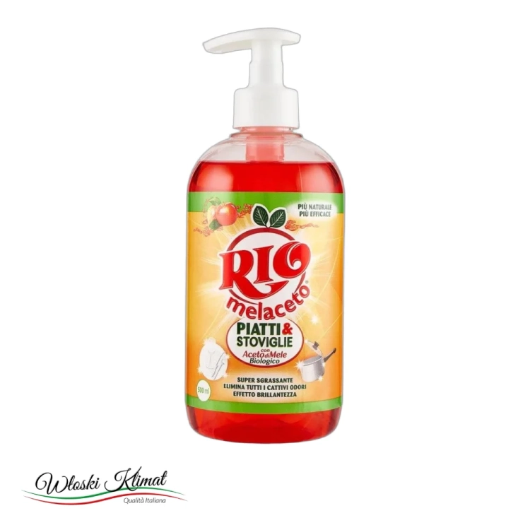 Płyn do mycia naczyń Ocet Jabłkowy Melaceto RIO 500ml - widok z przodu / opakowanie
