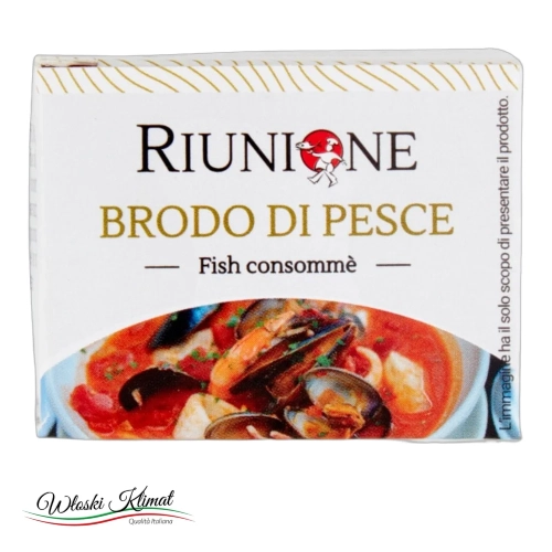 Bulion rybny w kostkach Brodo di Pesce Riunione 40g - widok z przodu / opakowanie