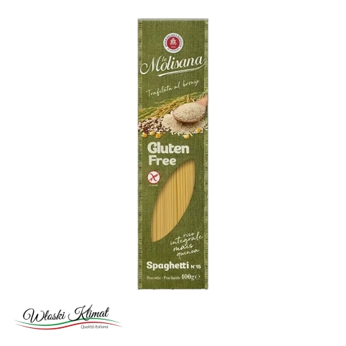 Makaron spaghetti bez glutenu Spaghetti no.15 gluten free LA MOLISANA 400g - widok z przodu / opakowanie