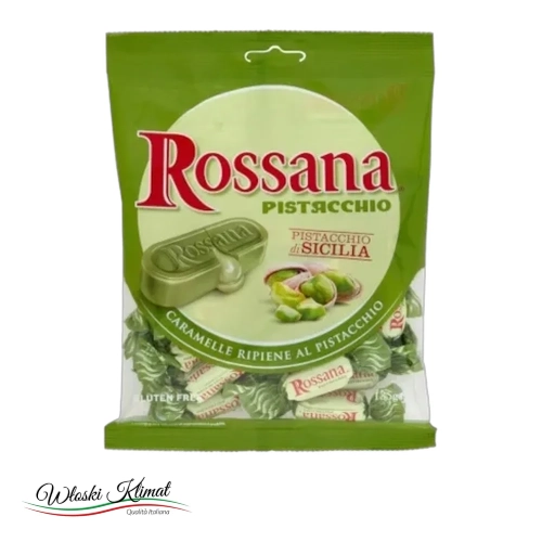 Cukierki pistacjowe z nadzieniem Rossana 135g - widok z przodu / opakowanie