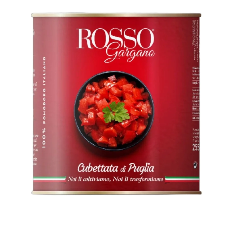 Pomidory krojone w kostkę Rosso Gargano 2,5kg - widok szczegółowy 2
