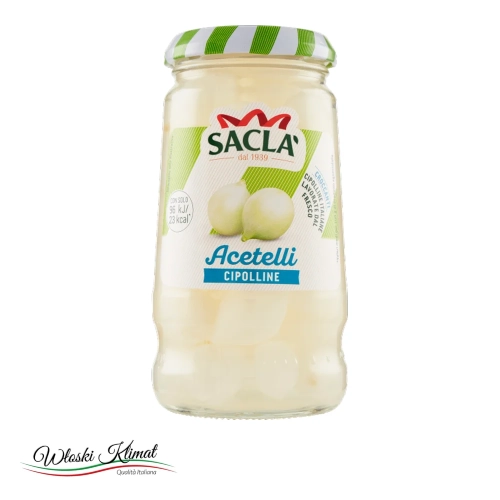 Cebulki marynowane Sacla 300 g - widok z przodu / opakowanie