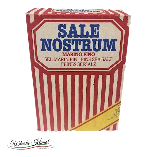 Sól morska drobna Sale Marino fino 1 kg - widok z przodu / opakowanie