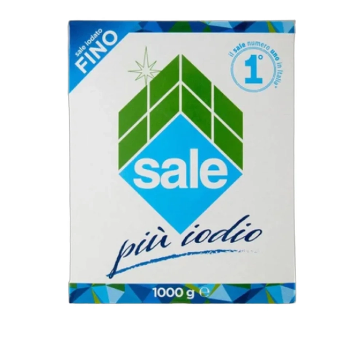 Sól Morska Drobnoziarnista Jodowana PIO IODIO Fino 1kg - widok szczegółowy 2