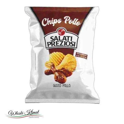 Chipsy o smaku kurczaka Pollo Salati Preziosi 110g - widok z przodu / opakowanie