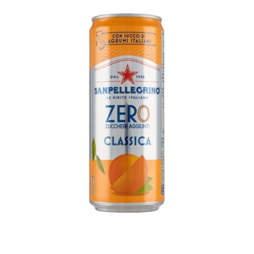 Napój gazowany bez cukru Aranciata Zero San Pellegrino 330ml - widok szczegółowy 2