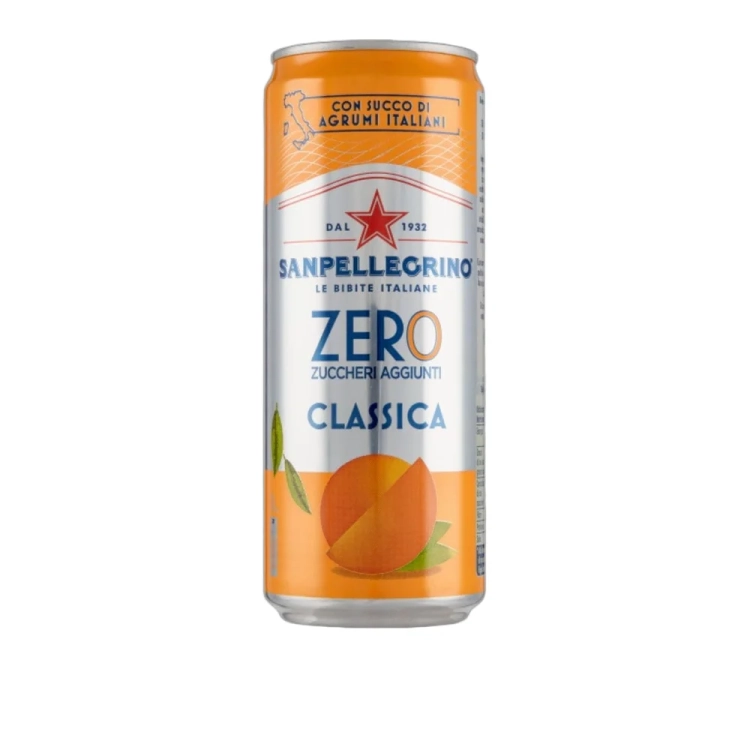 Napój gazowany bez cukru Aranciata Zero San Pellegrino 330ml - widok szczegółowy 2