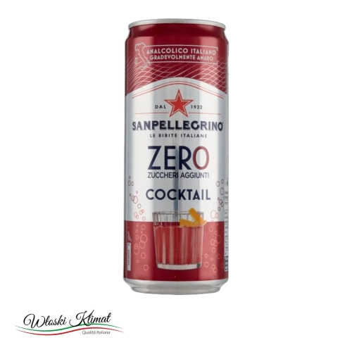 Napój gazowany Cocktail Zero San Pellegrino 330ml - widok z przodu / opakowanie