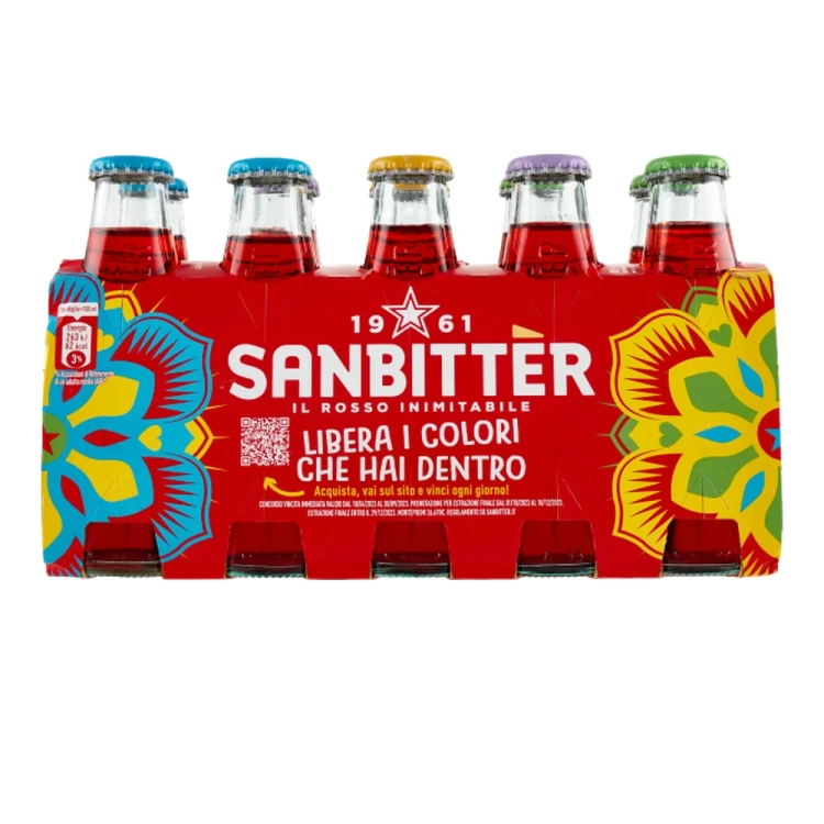 Napój bezalkoholowy SANBITTER ROSSO 10X100ML - widok szczegółowy 2