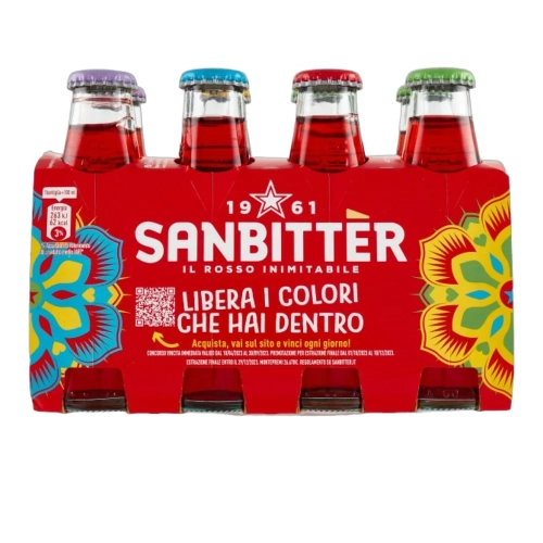 Napój bezalkoholowy SANBITTER ROSSO 8X100ml - widok szczegółowy 2