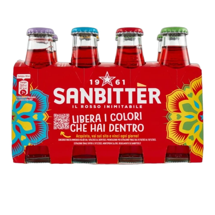 Napój bezalkoholowy SANBITTER ROSSO 8X100ml - widok szczegółowy 2