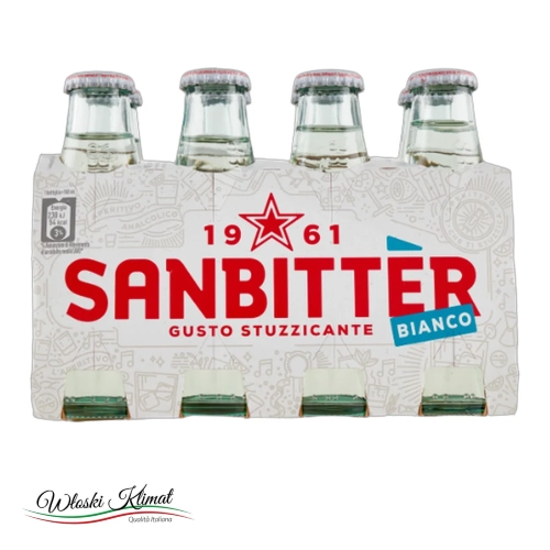 Napój bezalkoholowy SANBITTER BIANCO 8X100ml - widok z przodu / opakowanie