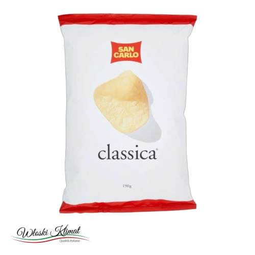 Chipsy solone Classica SAN CARLO 190g - widok z przodu / opakowanie