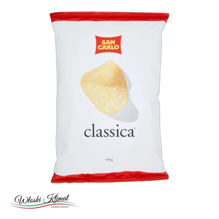 Chipsy solone Classica SAN CARLO 190g - widok z przodu / opakowanie