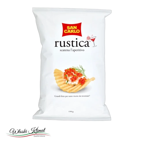 Chipsy karbowane Rustica SAN CARLO 190g - widok z przodu / opakowanie