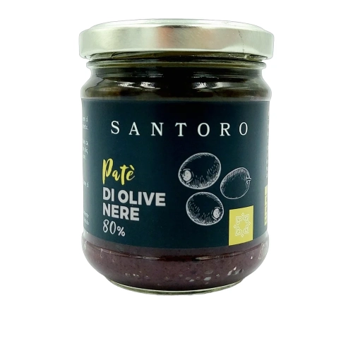 Pate' z czarnych oliwek Santoro 180 g - widok szczegółowy 2