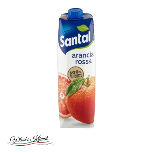 Napój z czerwonej pomarańczy Arancia Rossa SANTAL  1L - widok z przodu / opakowanie