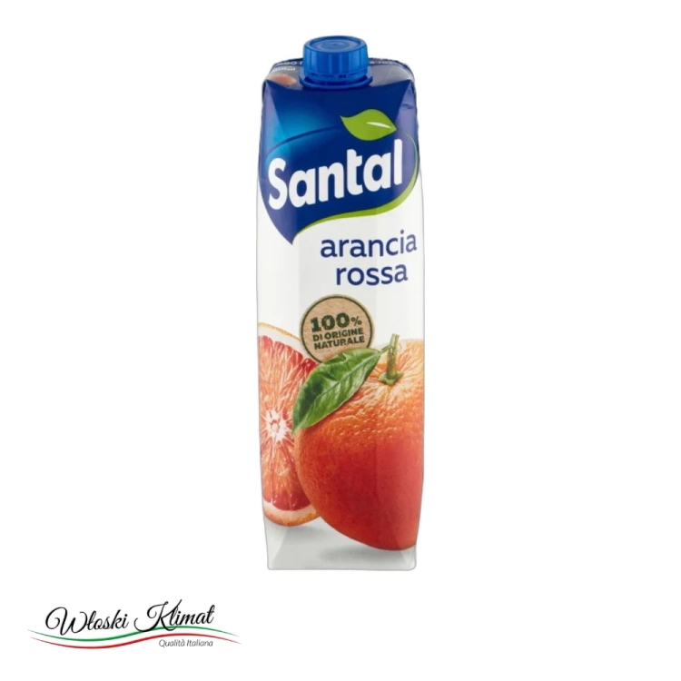 Napój z czerwonej pomarańczy Arancia Rossa SANTAL  1L - widok z przodu / opakowanie