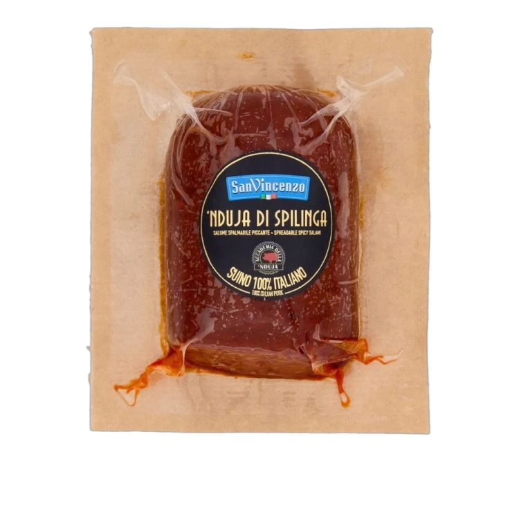 Kiełbasa pikantna do smarowania Nduja di Spilinda San Vincenzo 200g - widok szczegółowy 2