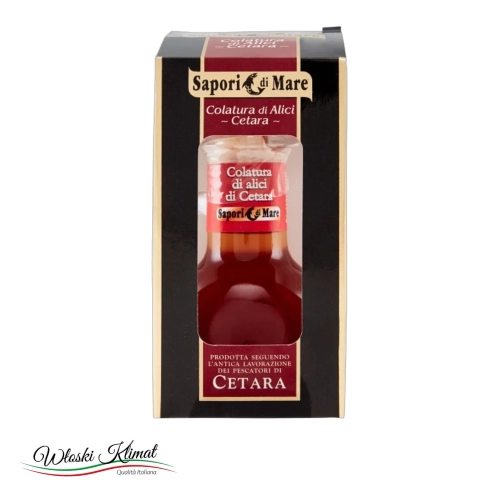 Ekstrakt z sardeli Anchois Colatura di Alici  Sapori di Mare 100ml - widok z przodu / opakowanie