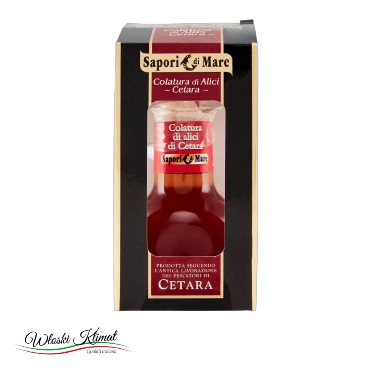 Ekstrakt z sardeli Anchois Colatura di Alici  Sapori di Mare 100ml - widok z przodu / opakowanie