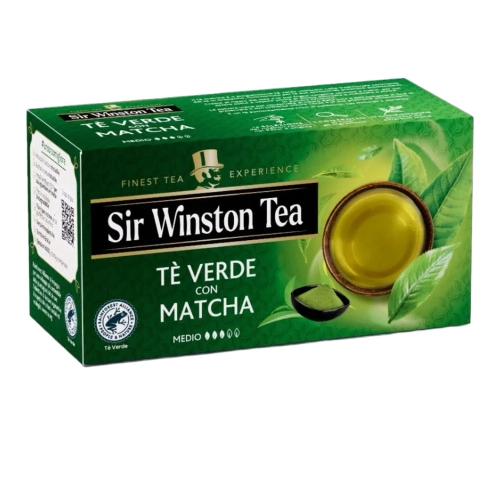 Herbata zielona z Matcha w saszetkach The Sir Winston 35g - widok szczegółowy 2