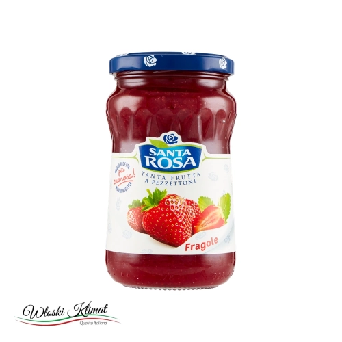 Włoska Konfitura truskawkowa SANTA ROSA 350g widok 1