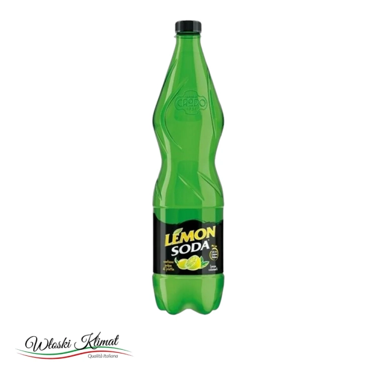 Lemon Soda Limonata - napój gazowany z sokiem cytrynowym 1 L - widok z przodu / opakowanie