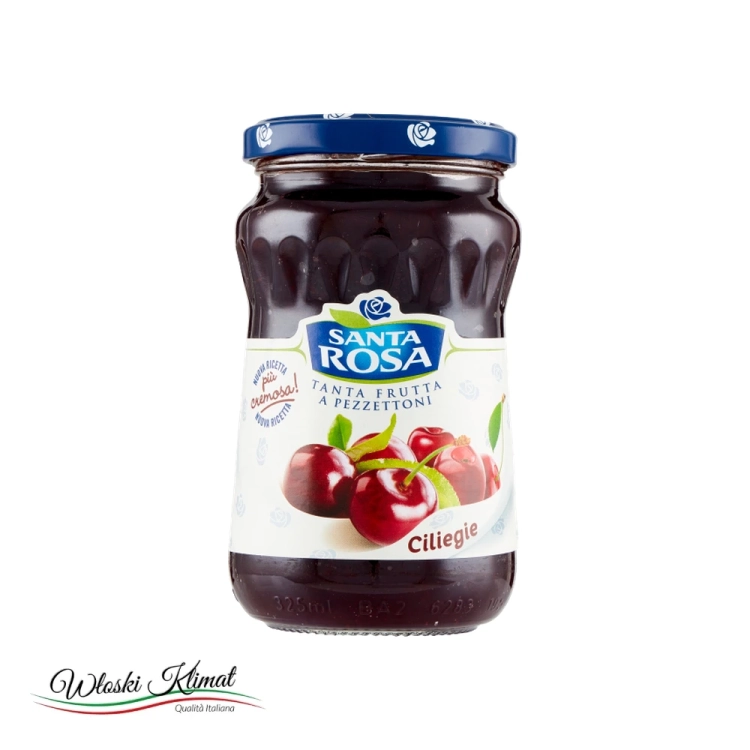 Włoska Konfitura z czereśni SANTA ROSA 350g widok 1