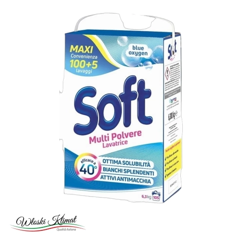 Proszek do prania Blue Oxygen SOFT 5,25 KG - widok z przodu / opakowanie