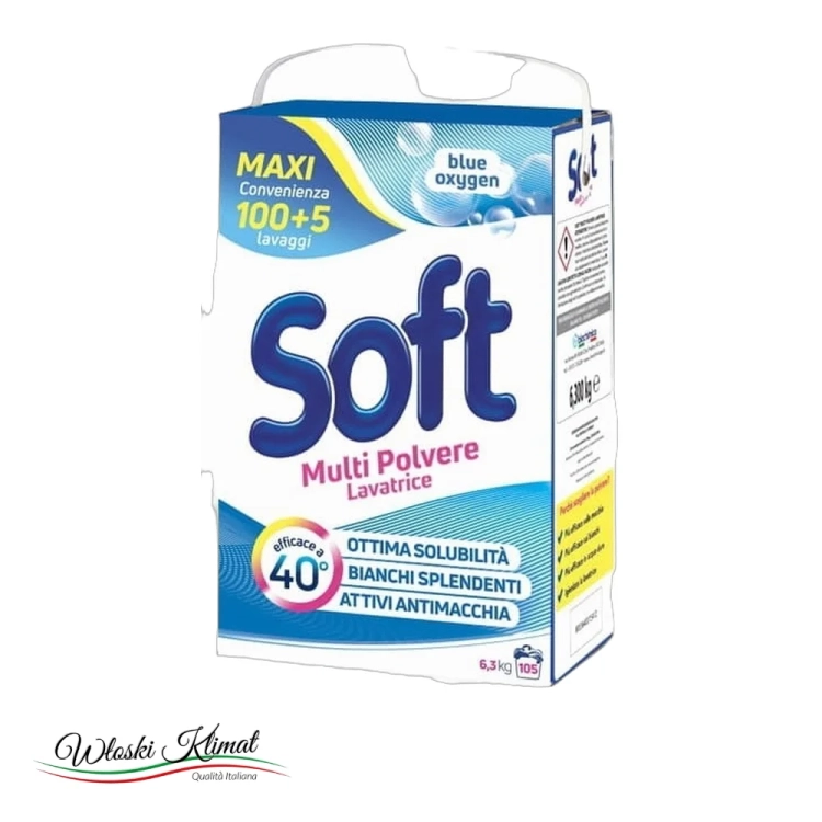 Proszek do prania Blue Oxygen SOFT 5,25 KG - widok z przodu / opakowanie
