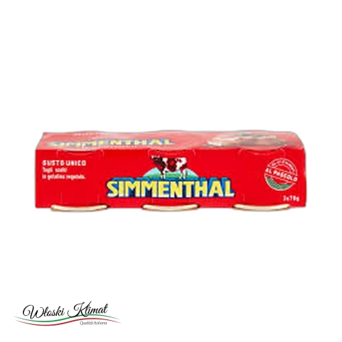 Wołowina w galarecie w puszce SIMMENTHAL (70g x 3) 210g widok 1