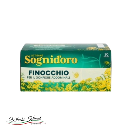 Herbata ziołowa koper włoski Finocchio Sognidoro 40g - widok z przodu / opakowanie