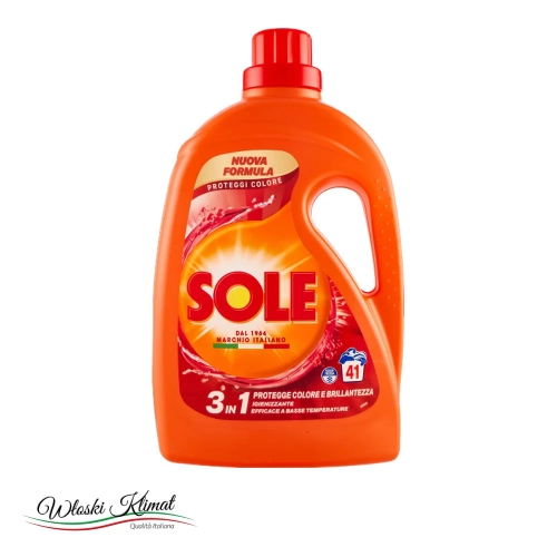 Płyn do prania tkanin COLORE SOLE Proteggi 1,845ml - widok z przodu / opakowanie
